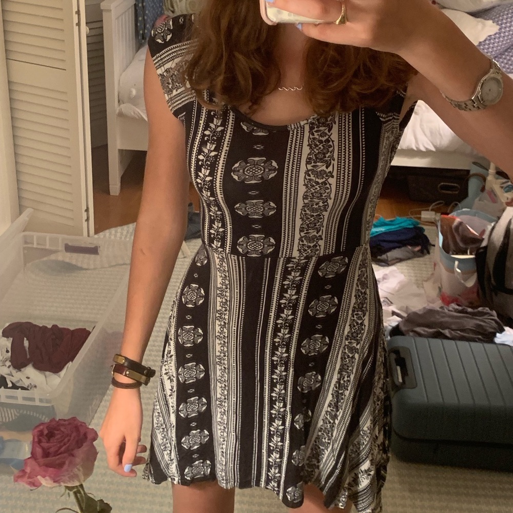 Ocean Drive Black and White Dress S